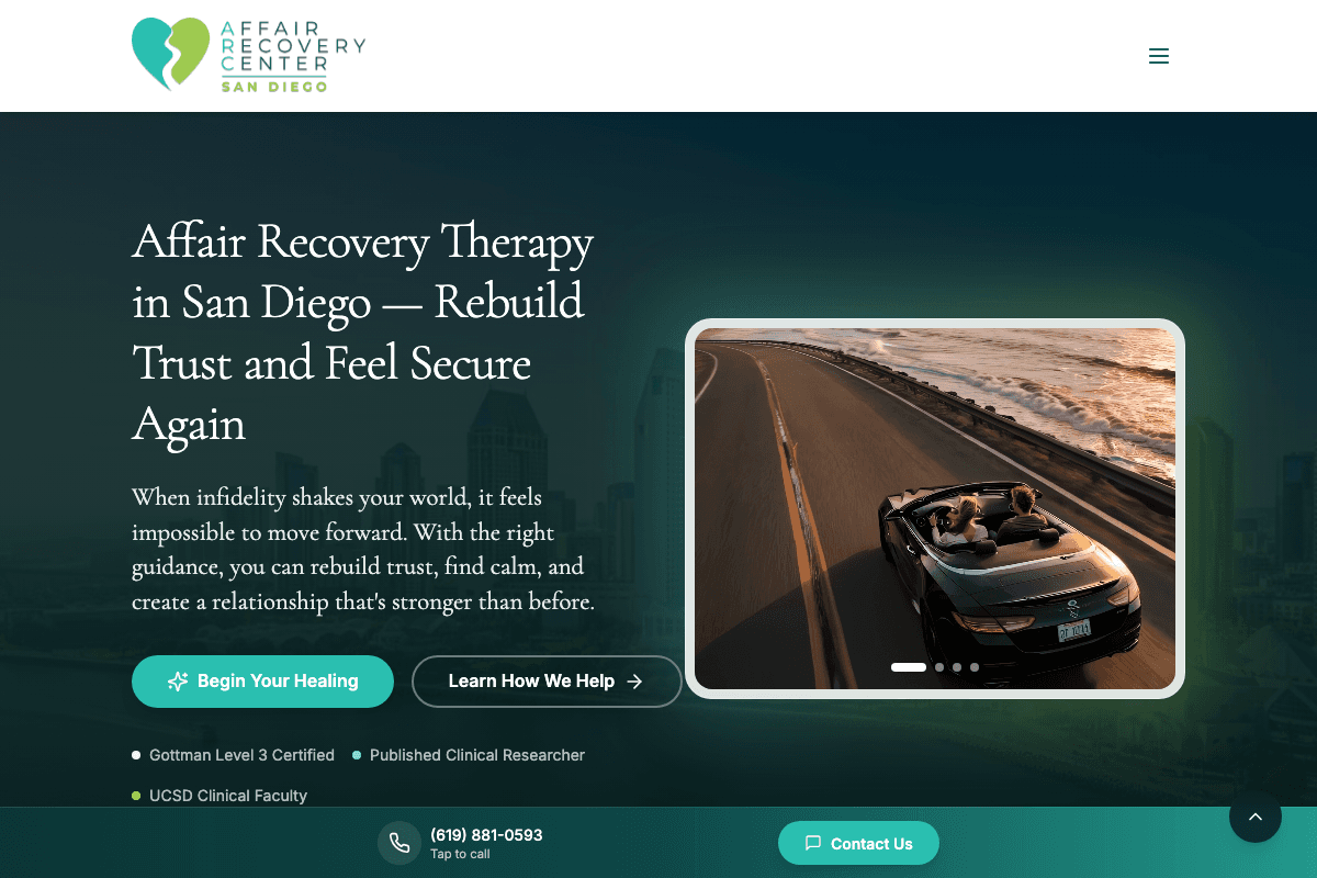 Affair Recovery San Diego screenshot